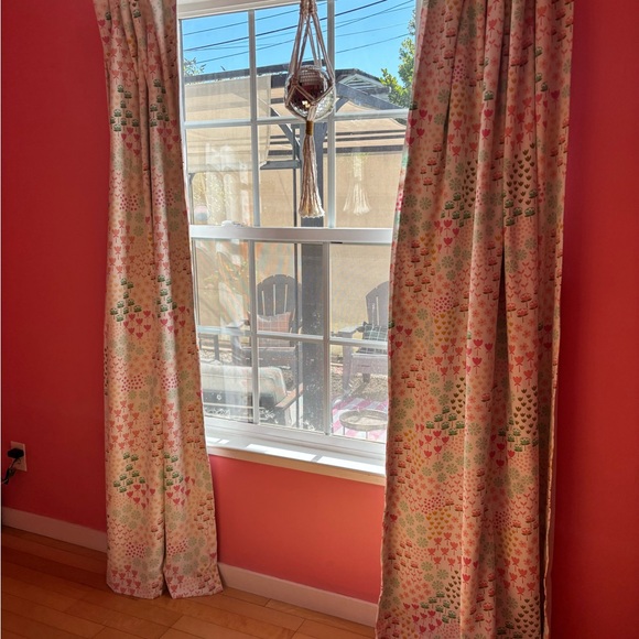 Target Pillowfort Floral Patterned Curtains - Picture 2 of 3